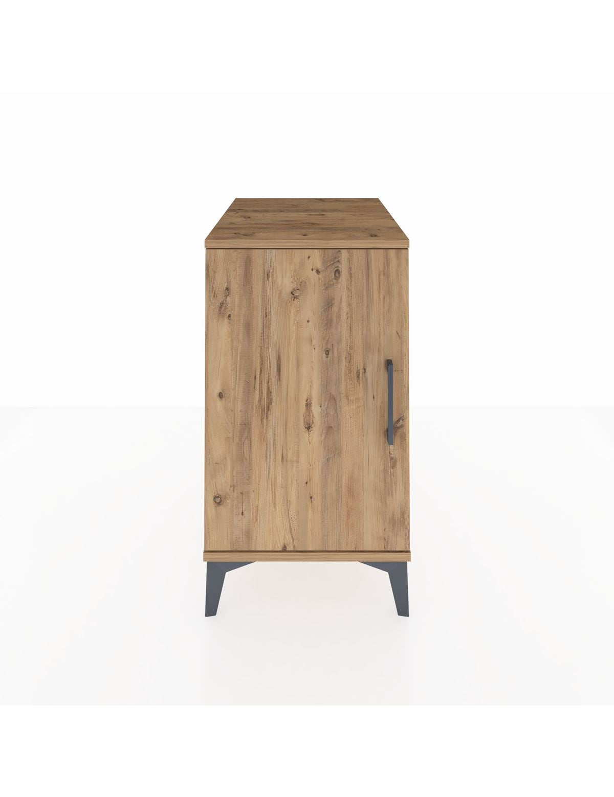 Kronos Komodin 2 Raflı Tek Kapaklı 44x59x80 Çam-Çam