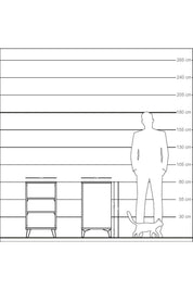 Kronos Komodin 2 Raflı 44x59x80 Antrasit-Antrasit