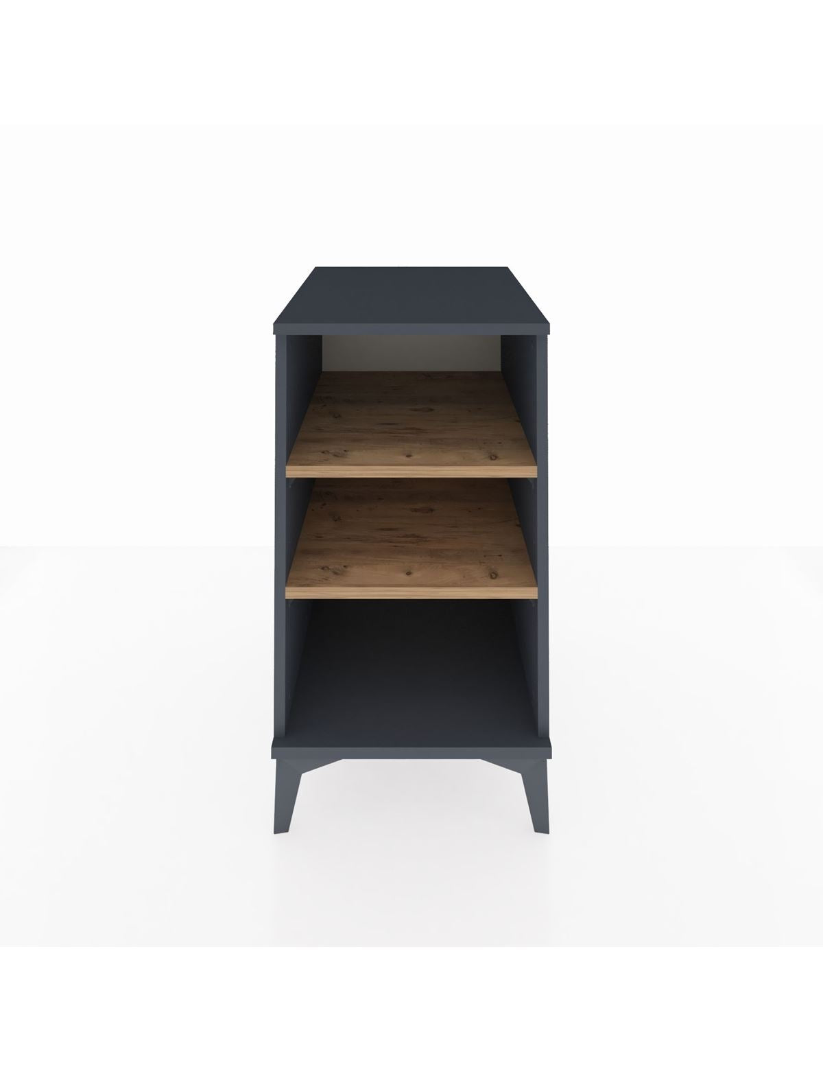 Kronos Komodin 2 Raflı 44x59x80 Antrasit-Çam