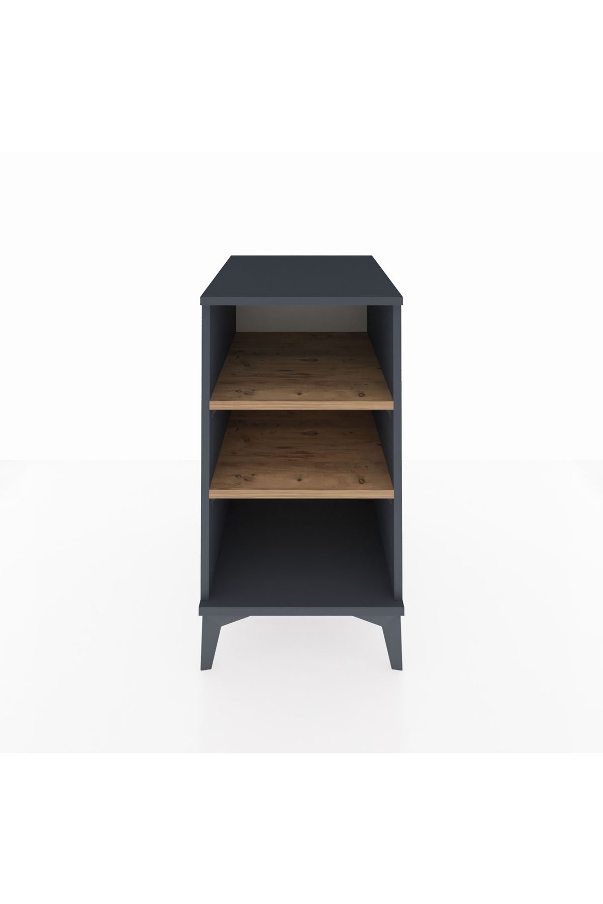 Kronos Komodin 2 Raflı 44x59x80 Antrasit-Çam