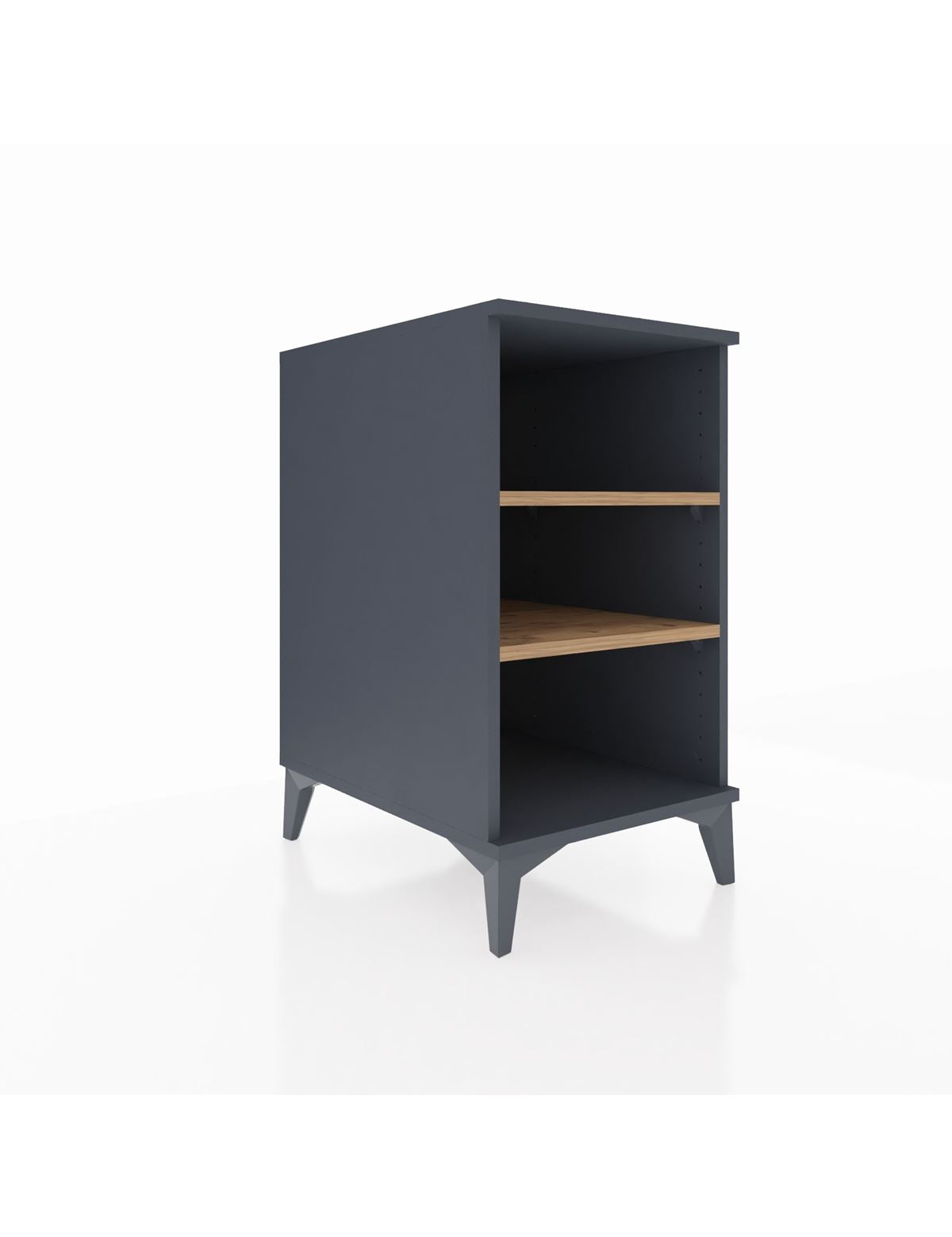 Kronos Komodin 2 Raflı 44x59x80 Antrasit-Çam