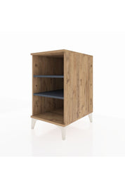 Kronos Komodin 2 Raflı 44x59x80 Çam-Antrasit