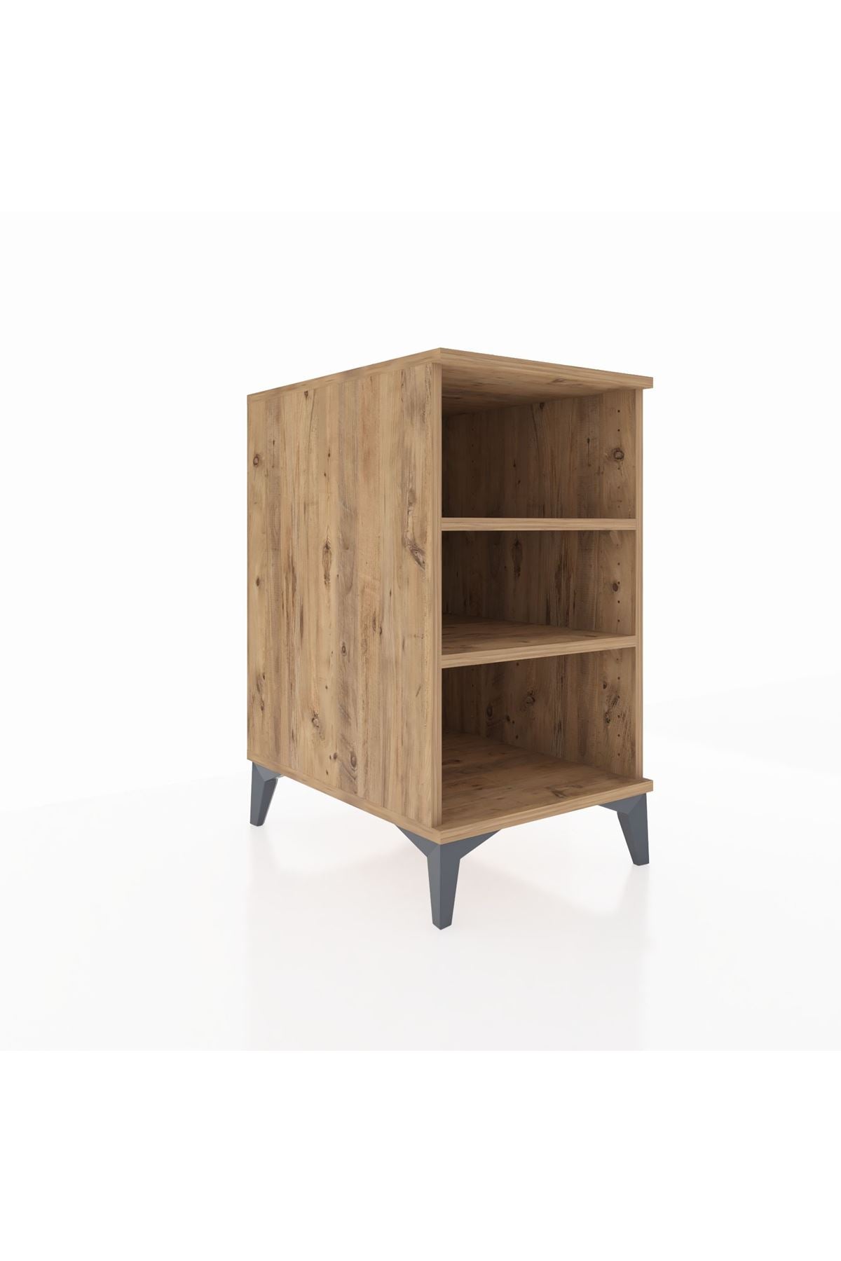 Kronos Komodin 2 Raflı 44x59x80 Çam-Çam