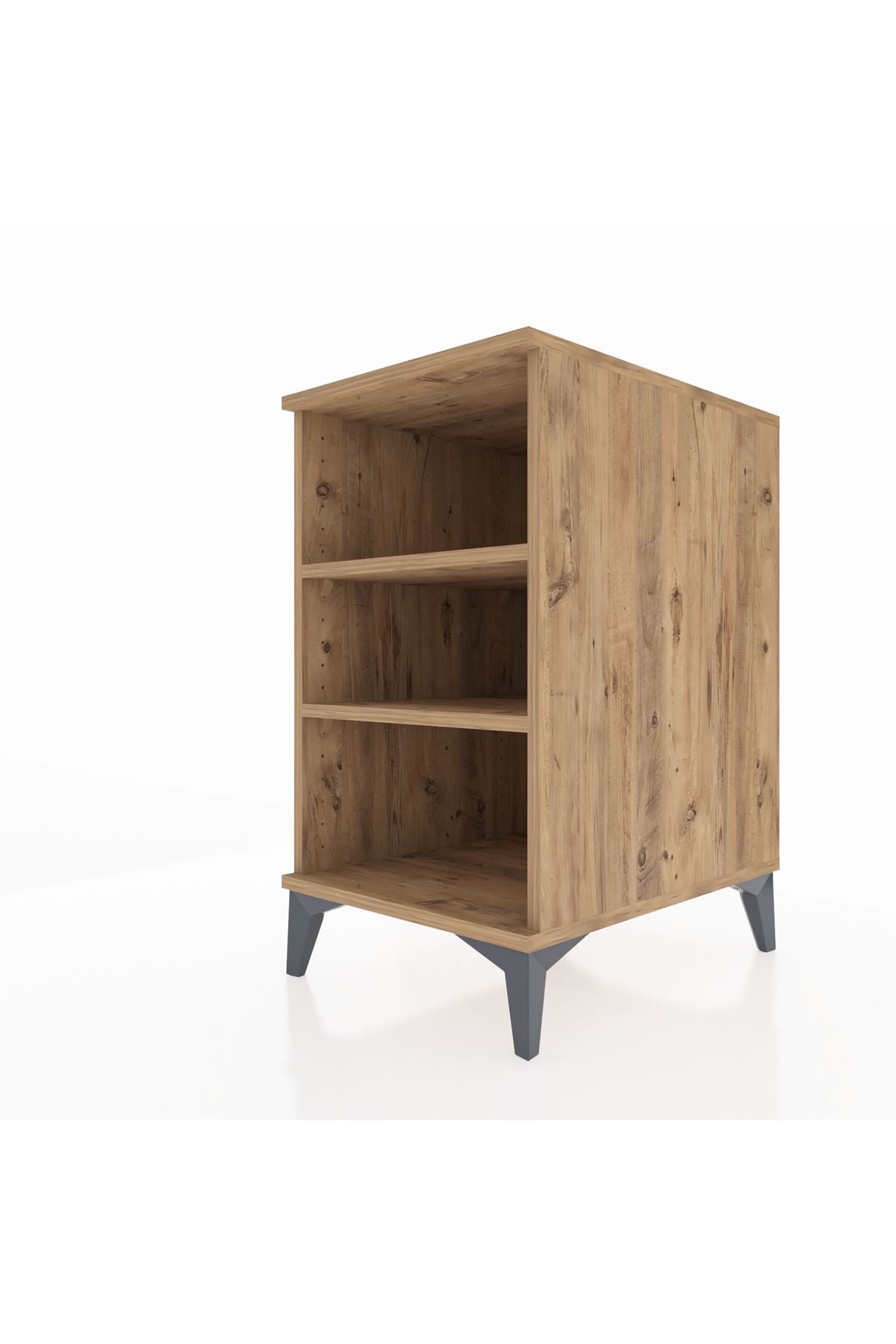 Kronos Komodin 2 Raflı 44x59x80 Çam-Çam