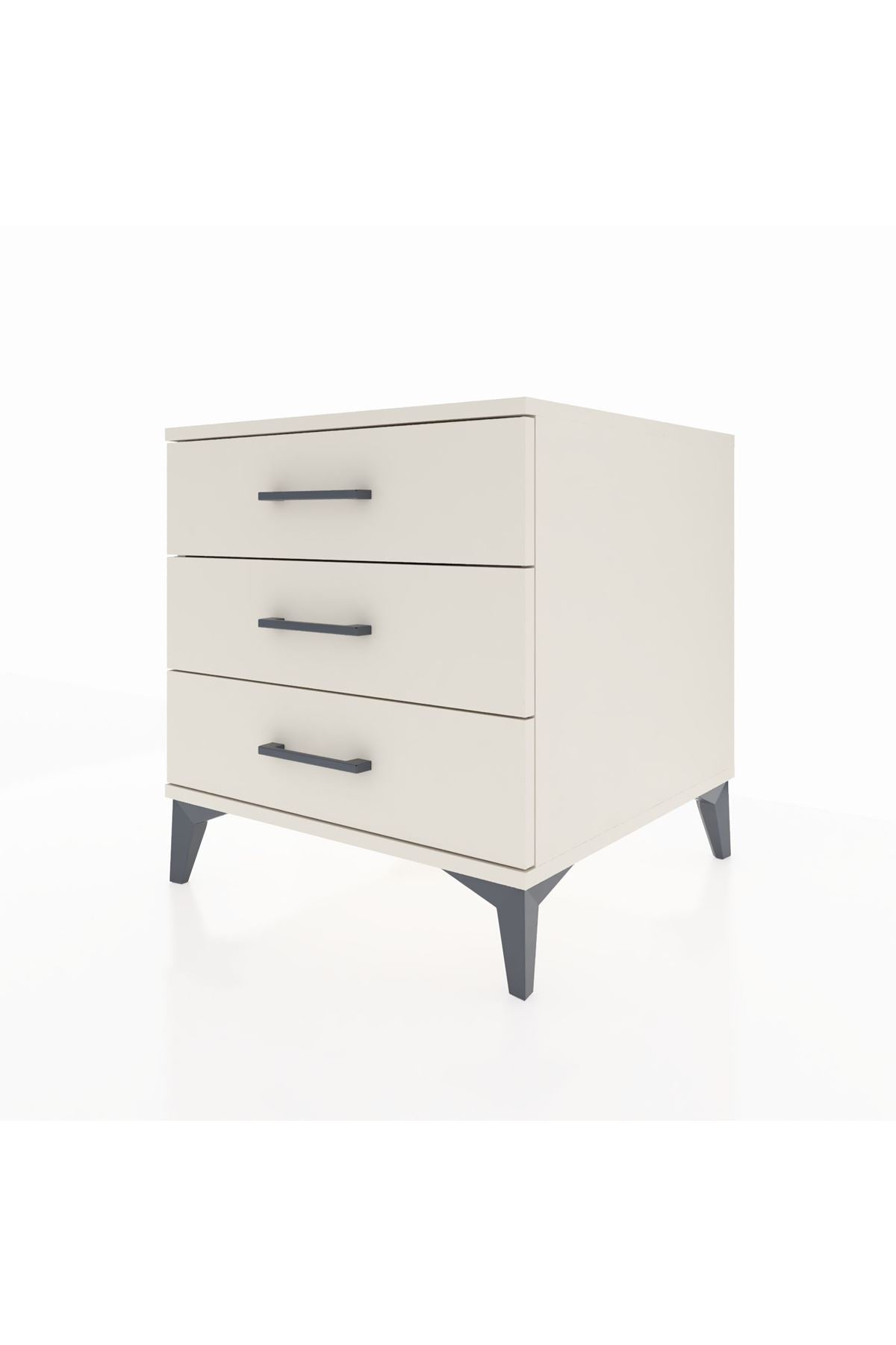 Kronos Komodin 3 Çekmeceli 60x59x64 Aytaşı-Aytaşı