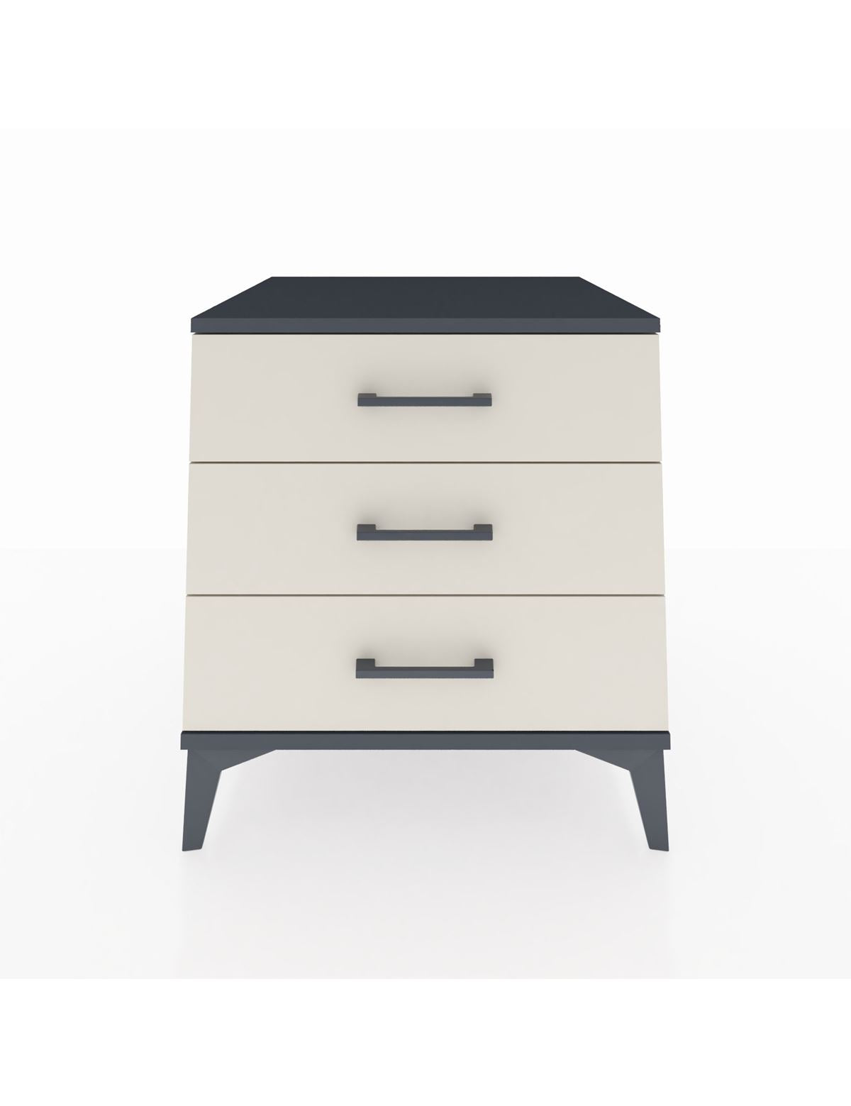 Kronos Komodin 3 Çekmeceli 60x59x64 Antrasit-Aytaşı