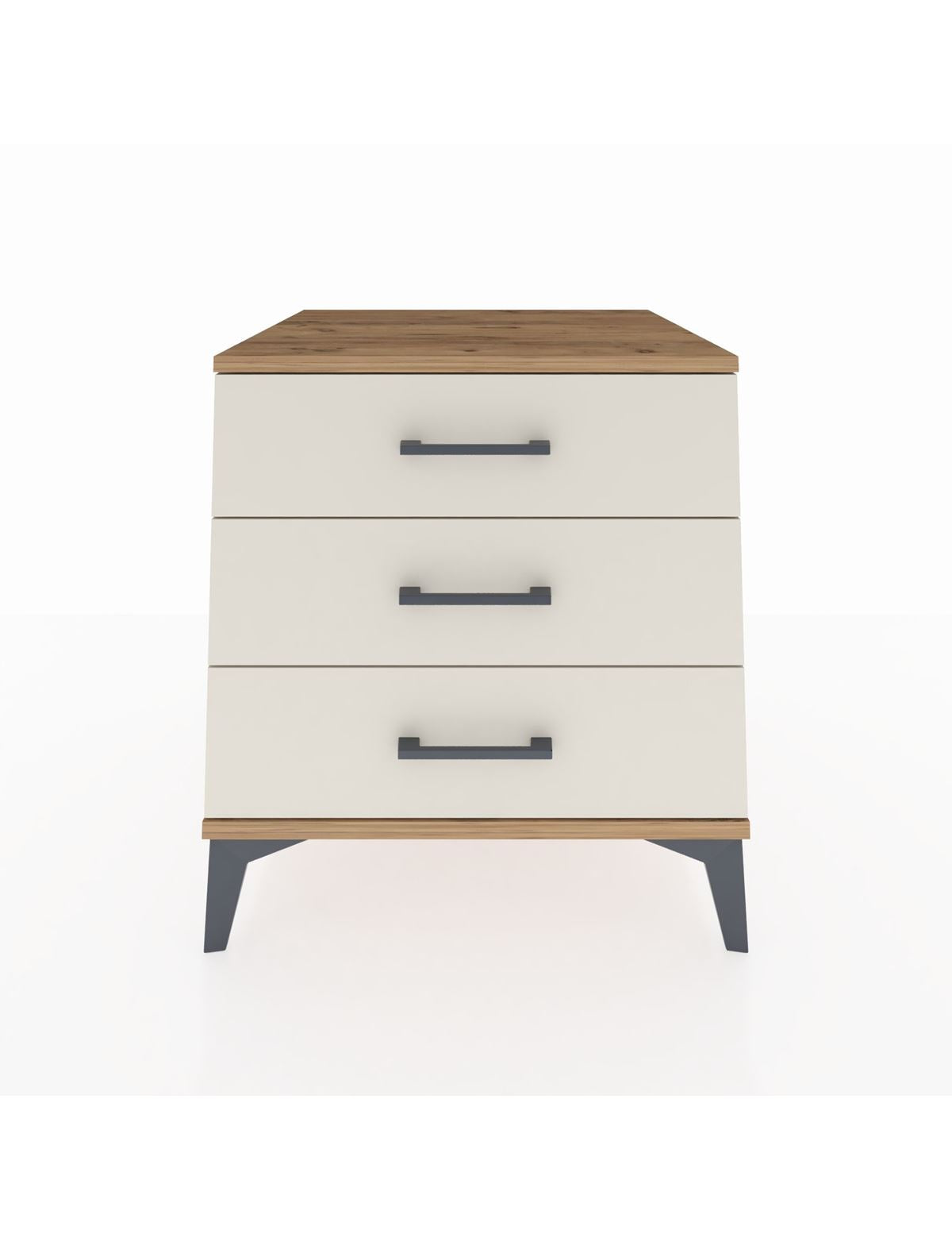 Kronos Komodin 3 Çekmeceli 60x59x64 Çam-Aytaşı