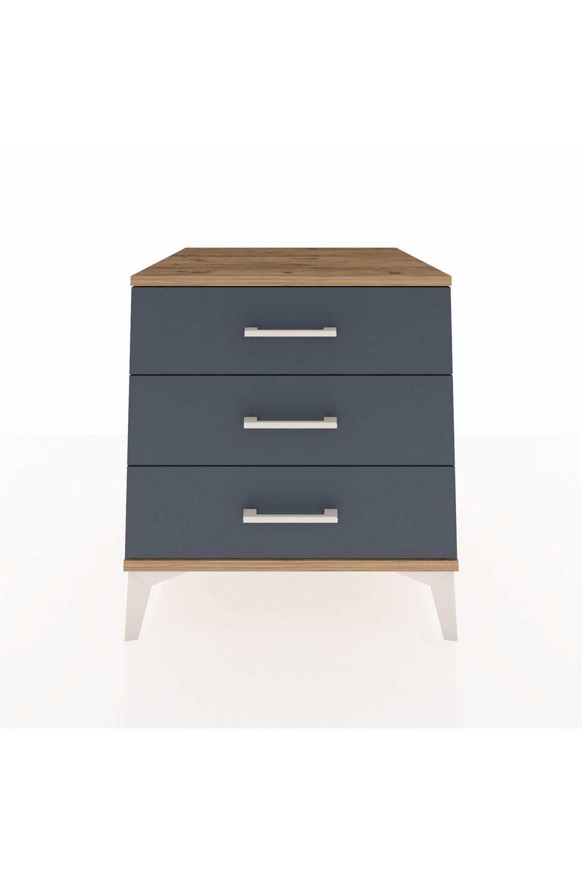 Kronos Komodin 3 Çekmeceli 60x59x64 - S78M001V8C