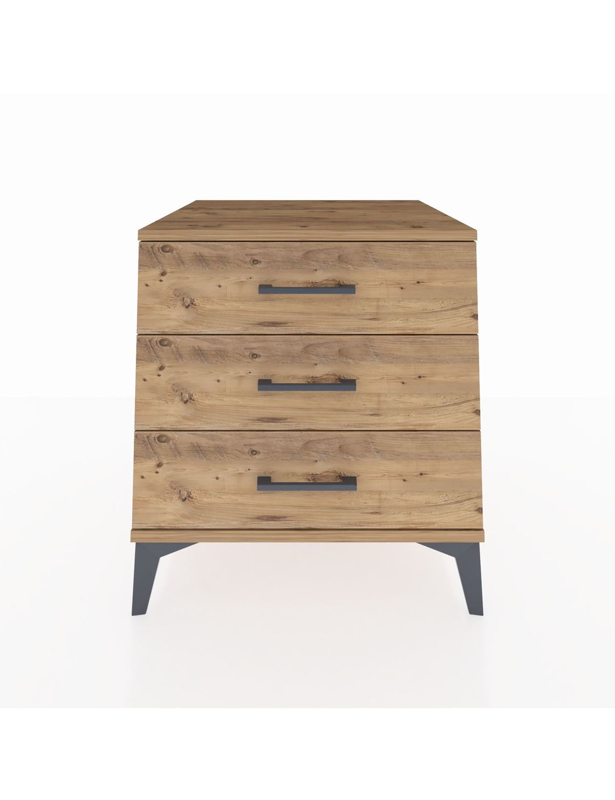 Kronos Komodin 3 Çekmeceli 60x59x64 Çam-Çam