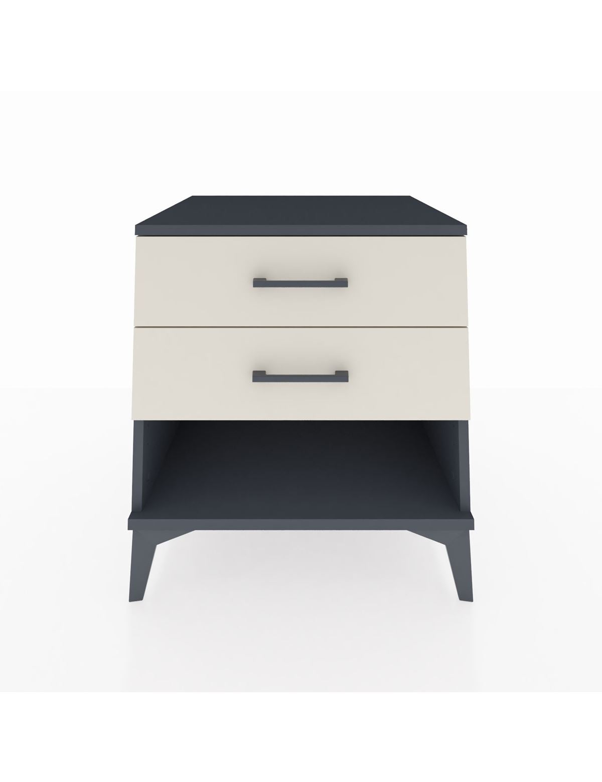 Kronos Komodin 2 Çekmeceli 60x59x64 Antrasit-Aytaşı