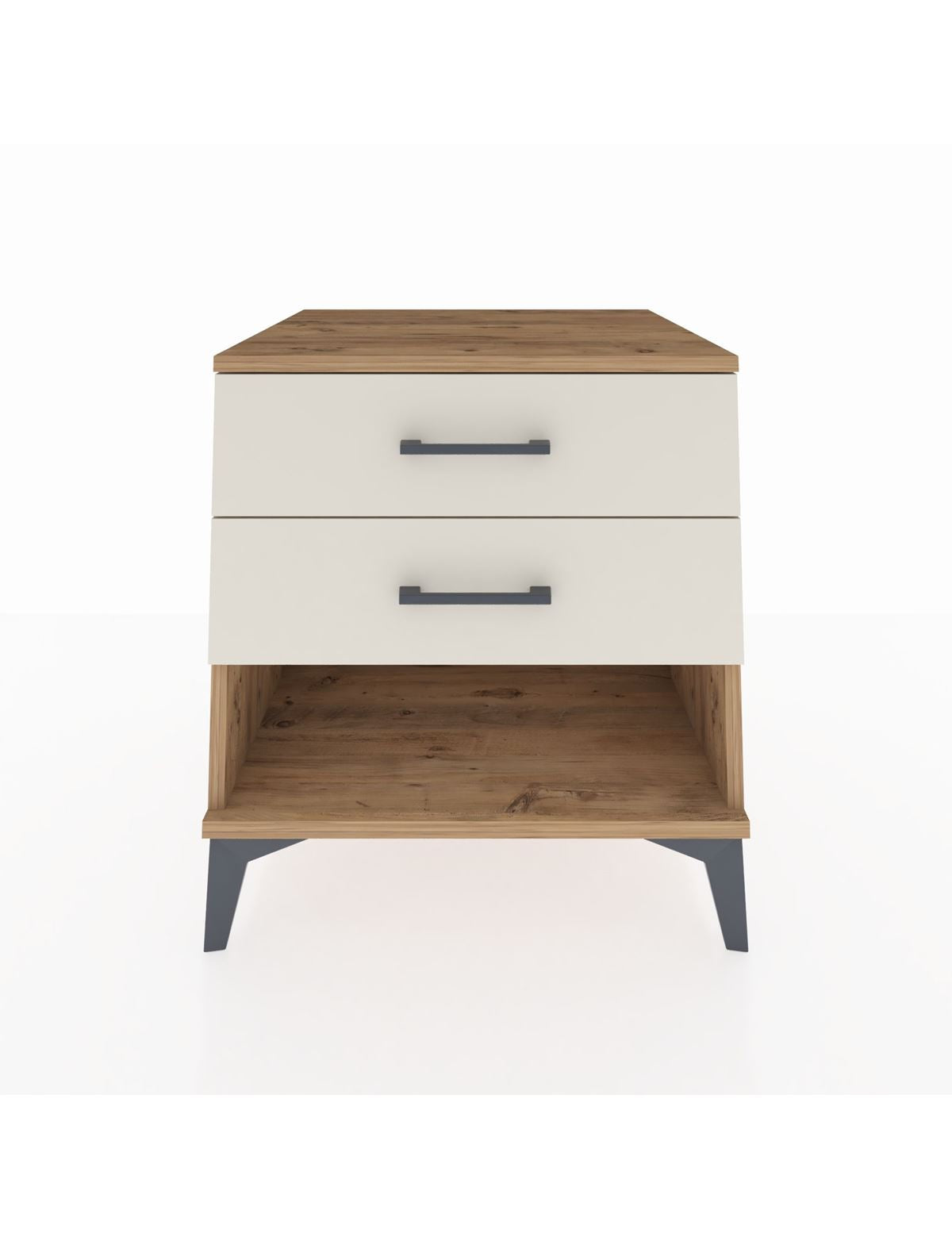 Kronos Komodin 2 Çekmeceli 60x59x64 Çam-Aytaşı