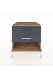 Kronos Komodin 2 Çekmeceli 60x59x64 Çam-Antrasit