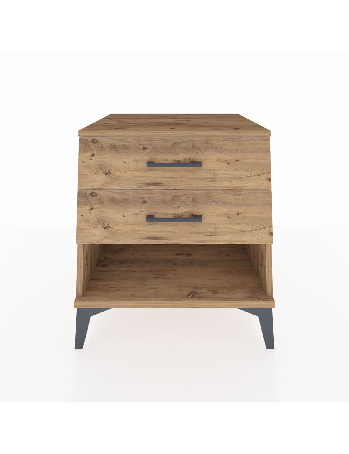 Kronos Komodin 2 Çekmeceli 60x59x64 Çam-Çam