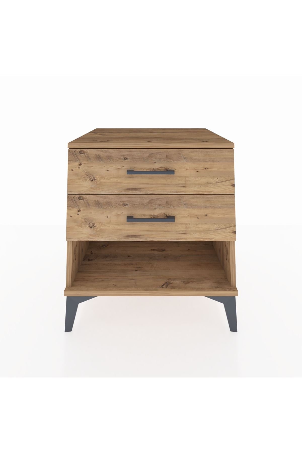 Kronos Komodin 2 Çekmeceli 60x59x64 Çam-Çam