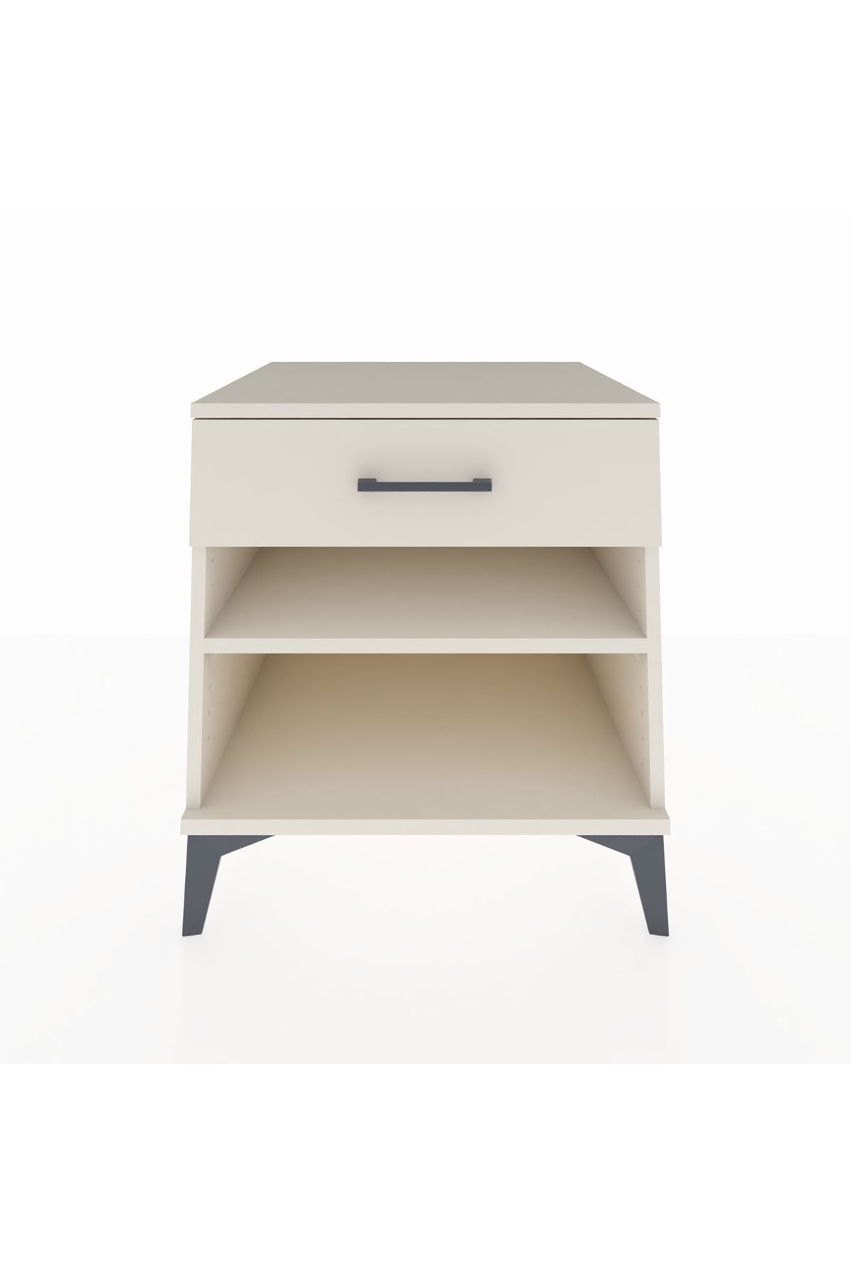 Kronos Komodin Tek Raflı Tek Çekmeceli 60x59x64 Aytaşı-Aytaşı