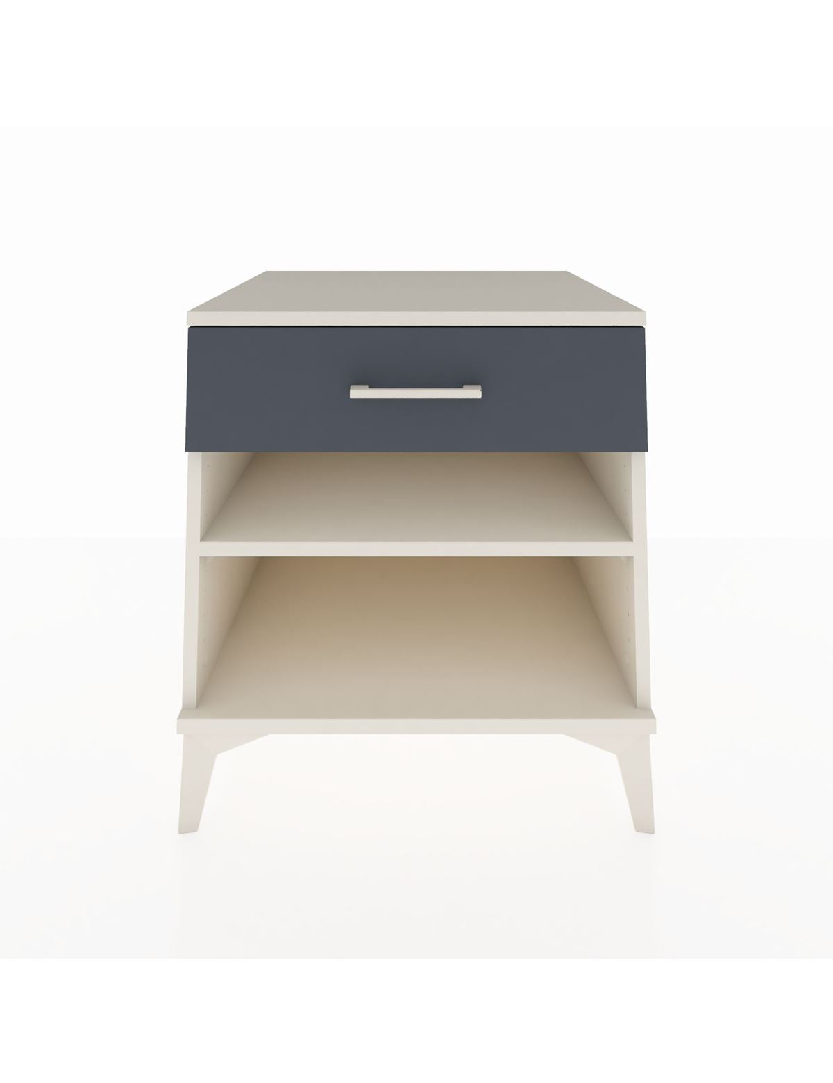 Kronos Komodin Tek Raflı Tek Çekmeceli 60x59x64 Aytaşı-Antrasit