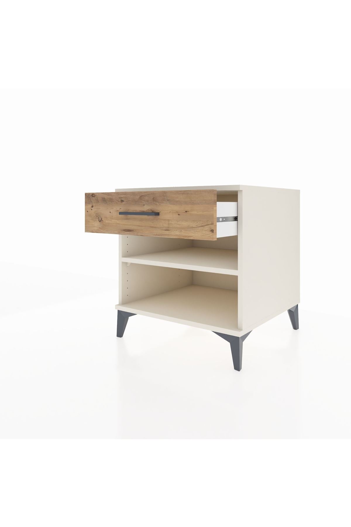 Kronos Komodin Tek Raflı Tek Çekmeceli 60x59x64 - S78M003V3C