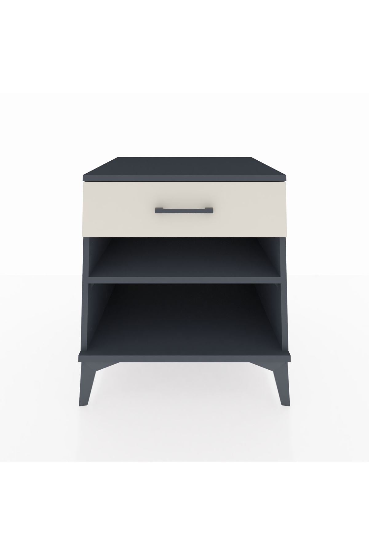 Kronos Komodin Tek Raflı Tek Çekmeceli 60x59x64 - S78M003V4C