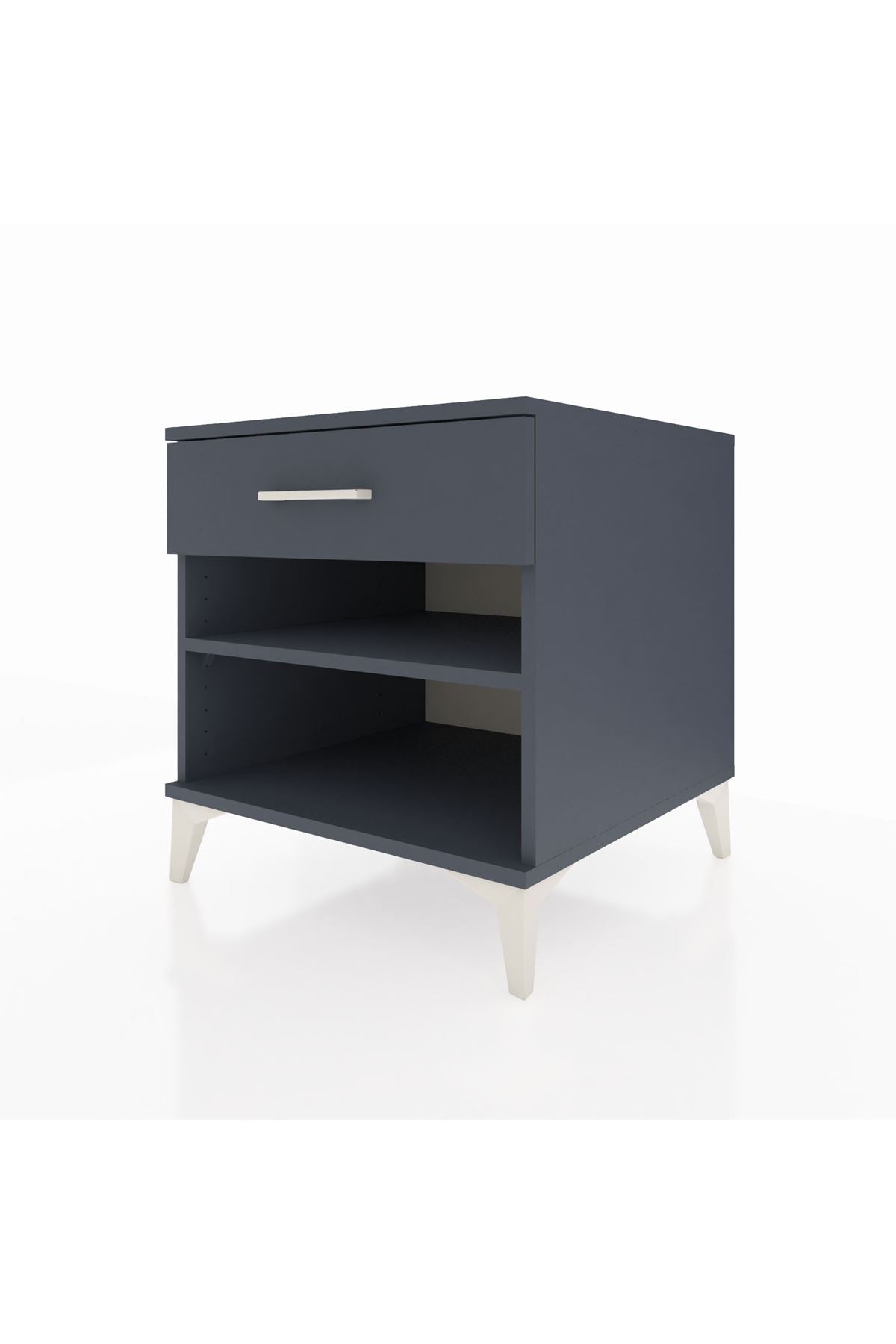 Kronos Komodin Tek Raflı Tek Çekmeceli 60x59x64 - S78M003V5C