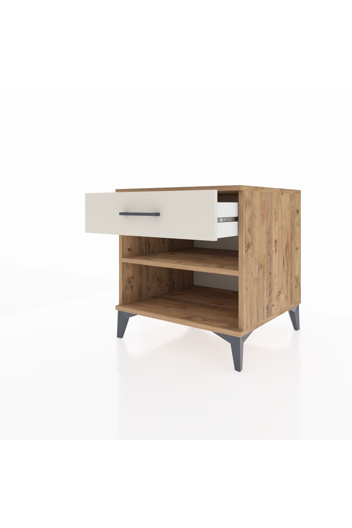 Kronos Komodin Tek Raflı Tek Çekmeceli 60x59x64 - S78M003V7C