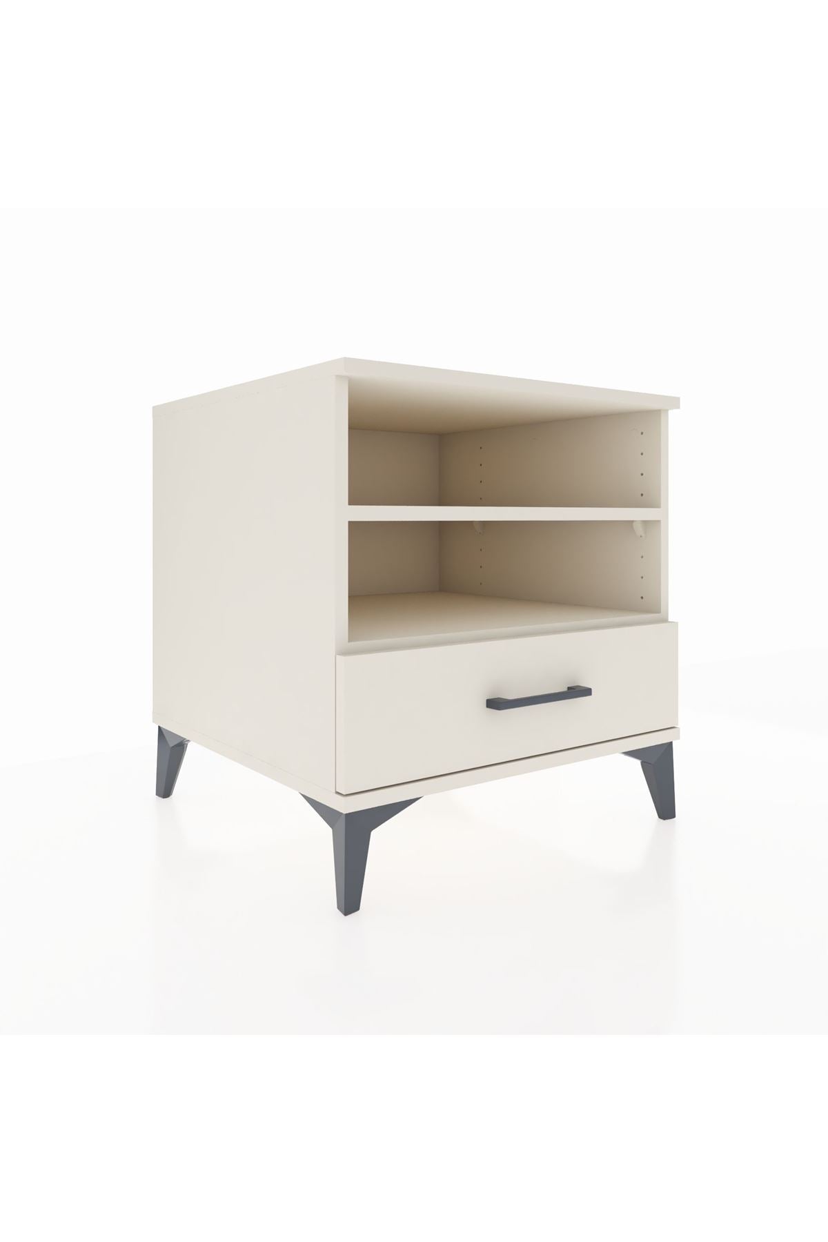 Kronos Komodin 2 Raflı Tek Çekmeceli 60x59x64 Aytaşı-Aytaşı