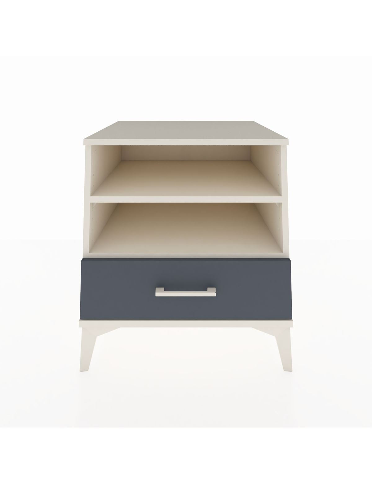 Kronos Komodin 2 Raflı Tek Çekmeceli 60x59x64 Aytaşı-Antrasit