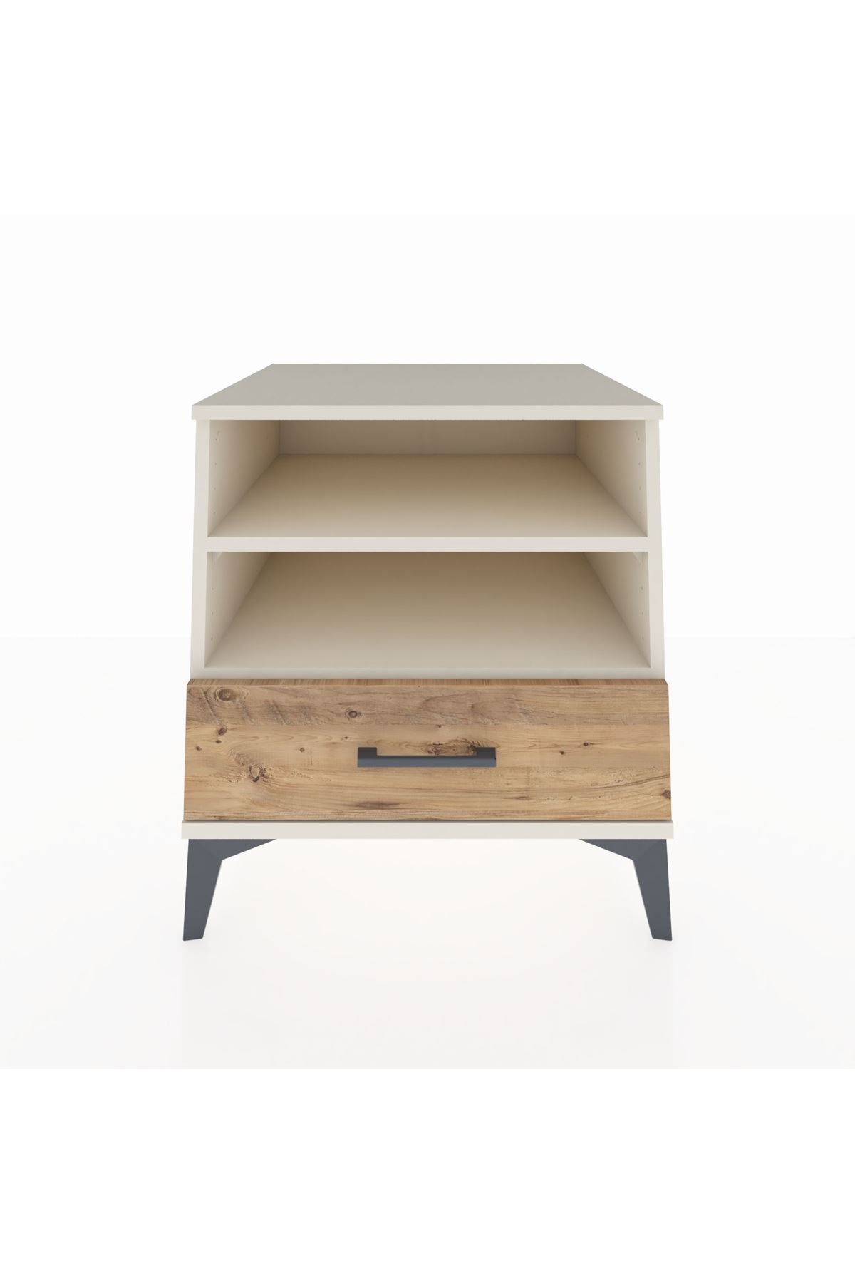 Kronos Komodin 2 Raflı Tek Çekmeceli 60x59x64 Aytaşı-Çam