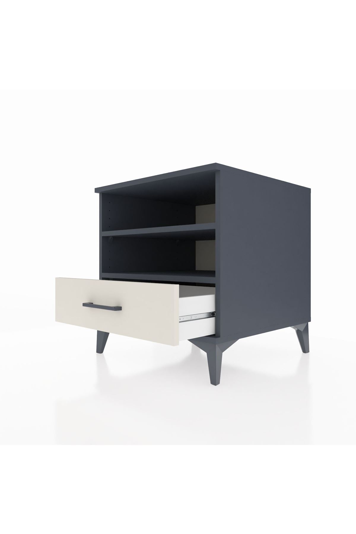 Kronos Komodin 2 Raflı Tek Çekmeceli 60x59x64 - S78M004V4C