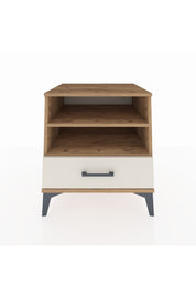 Kronos Komodin 2 Raflı Tek Çekmeceli 60x59x64 Çam-Aytaşı