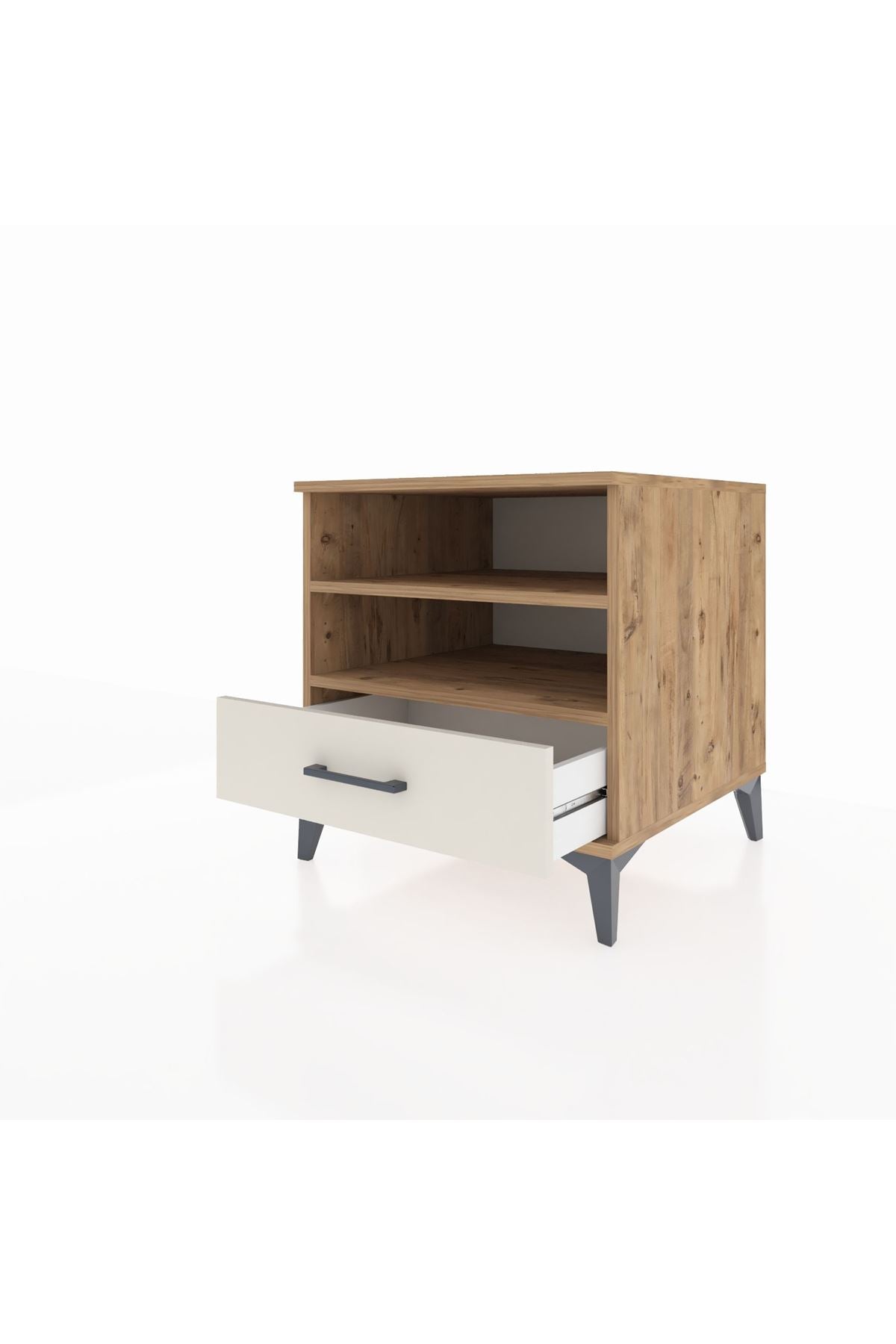 Kronos Komodin 2 Raflı Tek Çekmeceli 60x59x64 - S78M004V7C