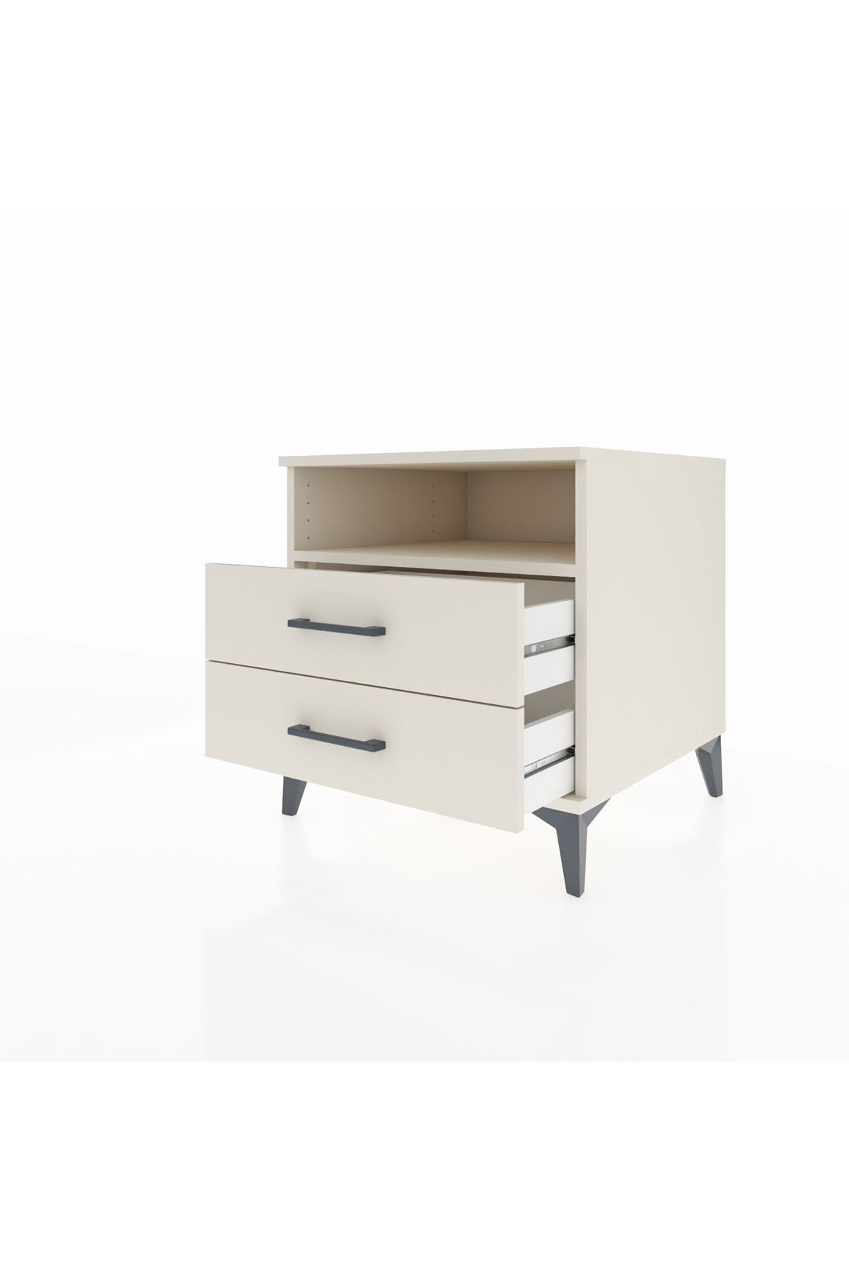 Kronos Komodin Tek Raflı 2 Çekmeceli 60x59x64 - S78M005V1C