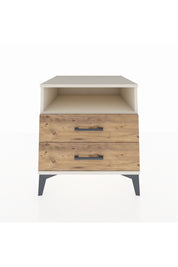 Kronos Komodin Tek Raflı 2 Çekmeceli 60x59x64 Aytaşı-Çam