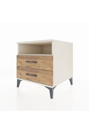 Kronos Komodin Tek Raflı 2 Çekmeceli 60x59x64 Aytaşı-Çam