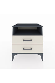 Kronos Komodin Tek Raflı 2 Çekmeceli 60x59x64 Antrasit-Aytaşı