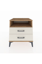 Kronos Komodin Tek Raflı 2 Çekmeceli 60x59x64 Çam-Aytaşı