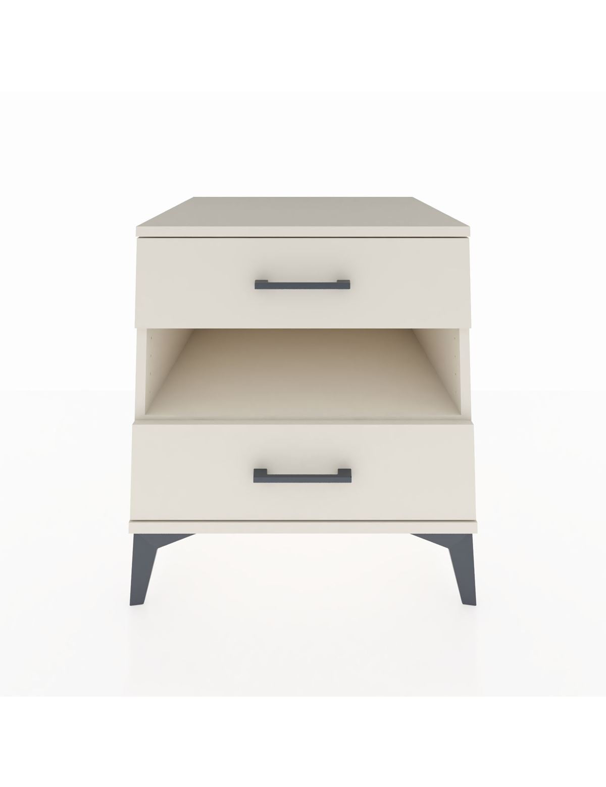 Kronos Komodin Tek Raflı 2 Çekmeceli 60x59x64 Aytaşı-Aytaşı