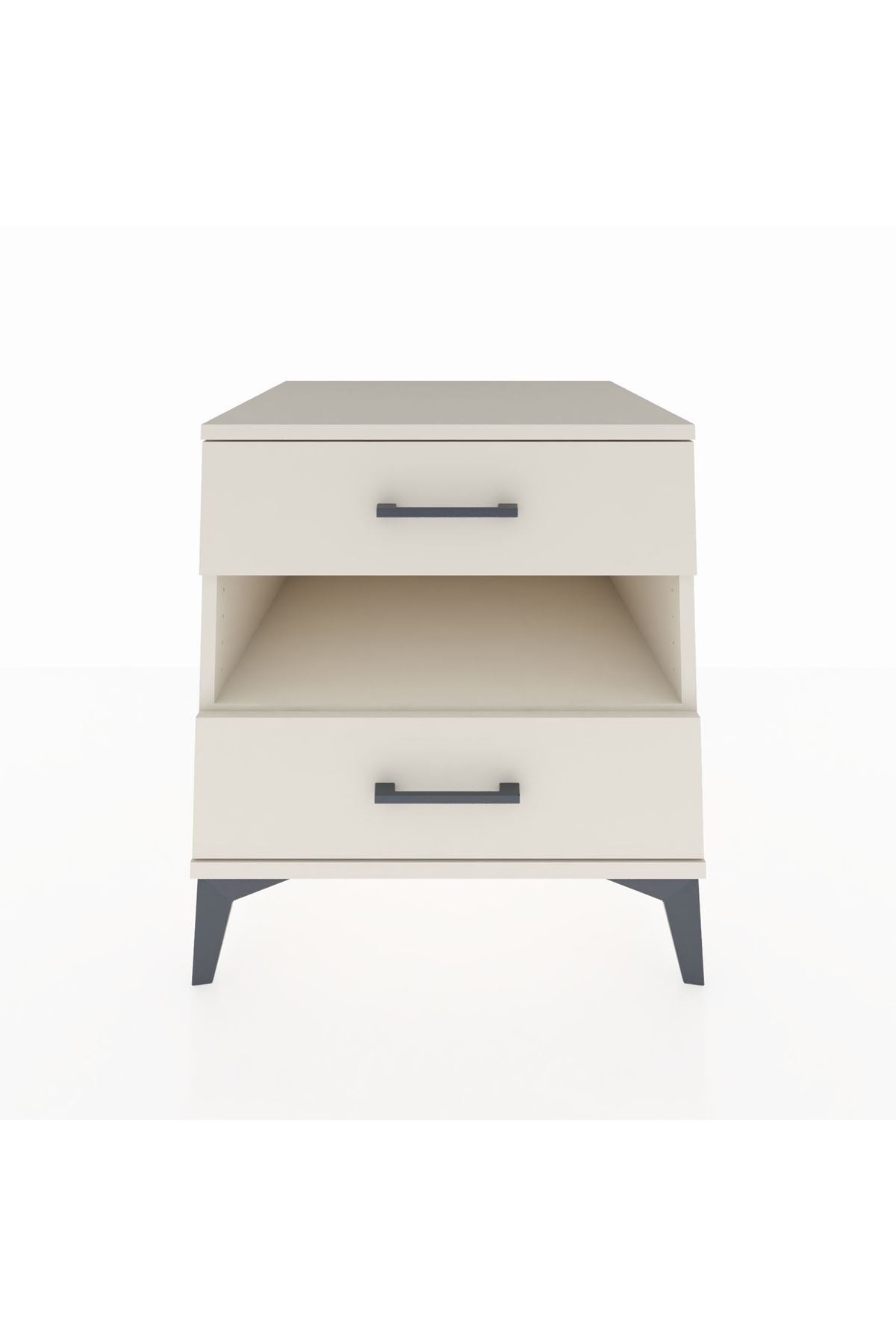 Kronos Komodin Tek Raflı 2 Çekmeceli 60x59x64 Aytaşı-Aytaşı