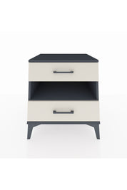 Kronos Komodin Tek Raflı 2 Çekmeceli 60x59x64 Antrasit-Aytaşı