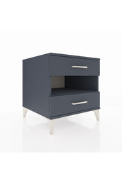 Kronos Komodin Tek Raflı 2 Çekmeceli 60x59x64 Antrasit-Antrasit