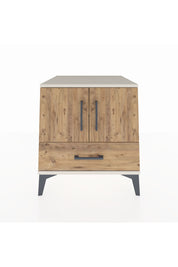Kronos Komodin 2 Raflı Tek Çekmeceli 2 Kapaklı 60x59x64 Aytaşı-Çam