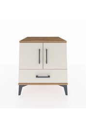 Kronos Komodin 2 Raflı Tek Çekmeceli 2 Kapaklı 60x59x64 Çam-Aytaşı