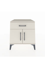 Kronos Komodin Tek Raflı Tek Çekmeceli 2 Kapaklı 60x59x64 Aytaşı-Aytaşı