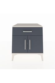 Kronos Komodin Tek Raflı Tek Çekmeceli 2 Kapaklı 60x59x64 Aytaşı-Antrasit