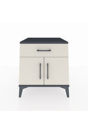 Kronos Komodin Tek Raflı Tek Çekmeceli 2 Kapaklı 60x59x64 Antrasit-Aytaşı