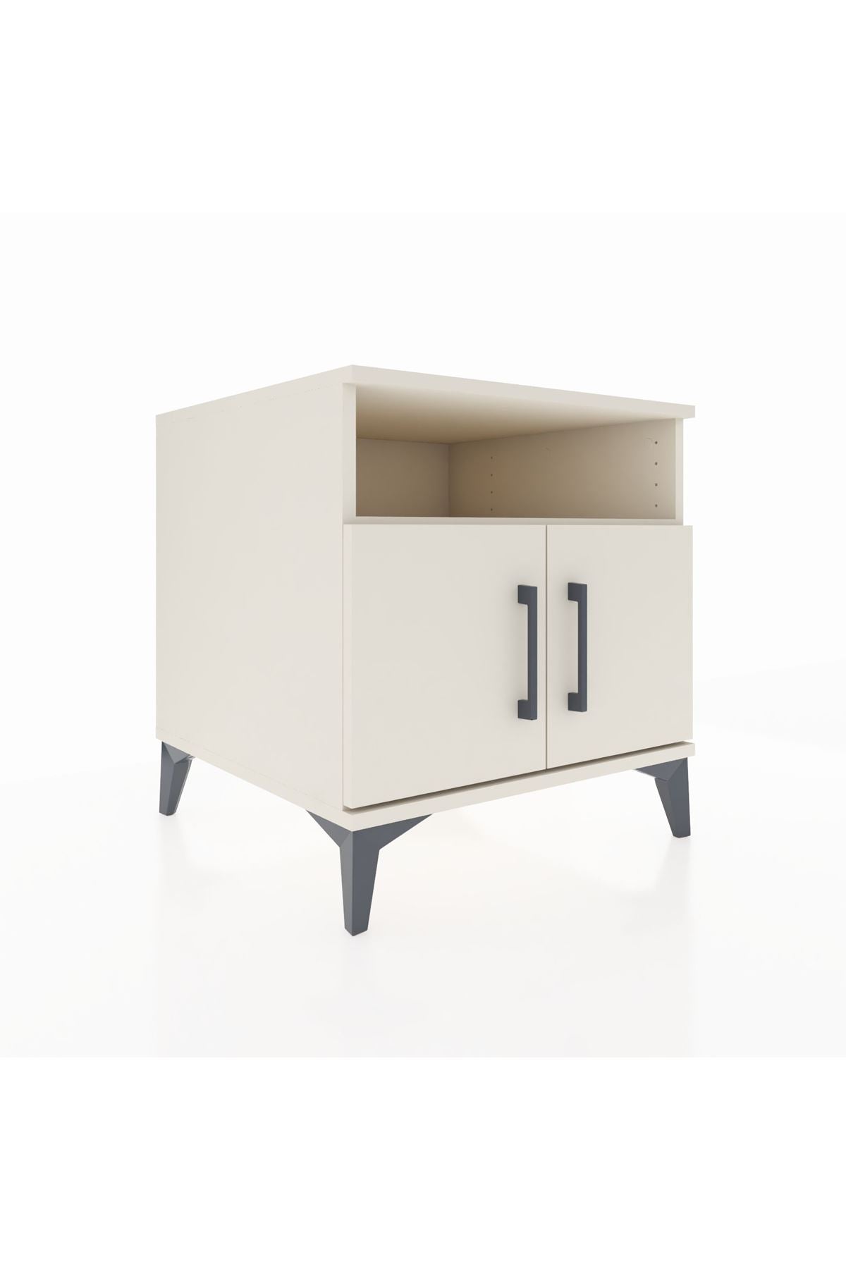 Kronos Komodin 2 Raflı 2 Kapaklı 60x59x64 Aytaşı-Aytaşı