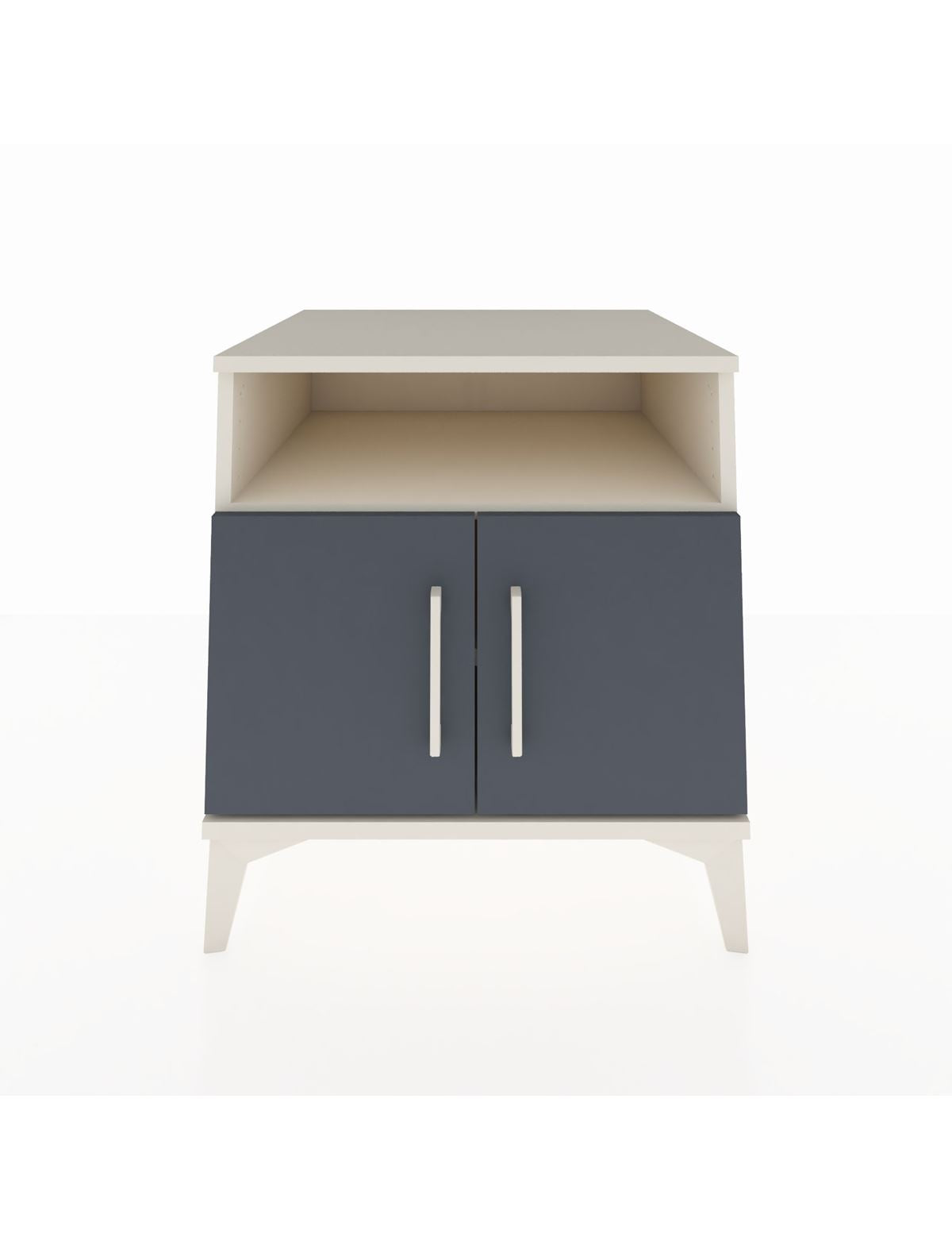 Kronos Komodin 2 Raflı 2 Kapaklı 60x59x64 Aytaşı-Antrasit