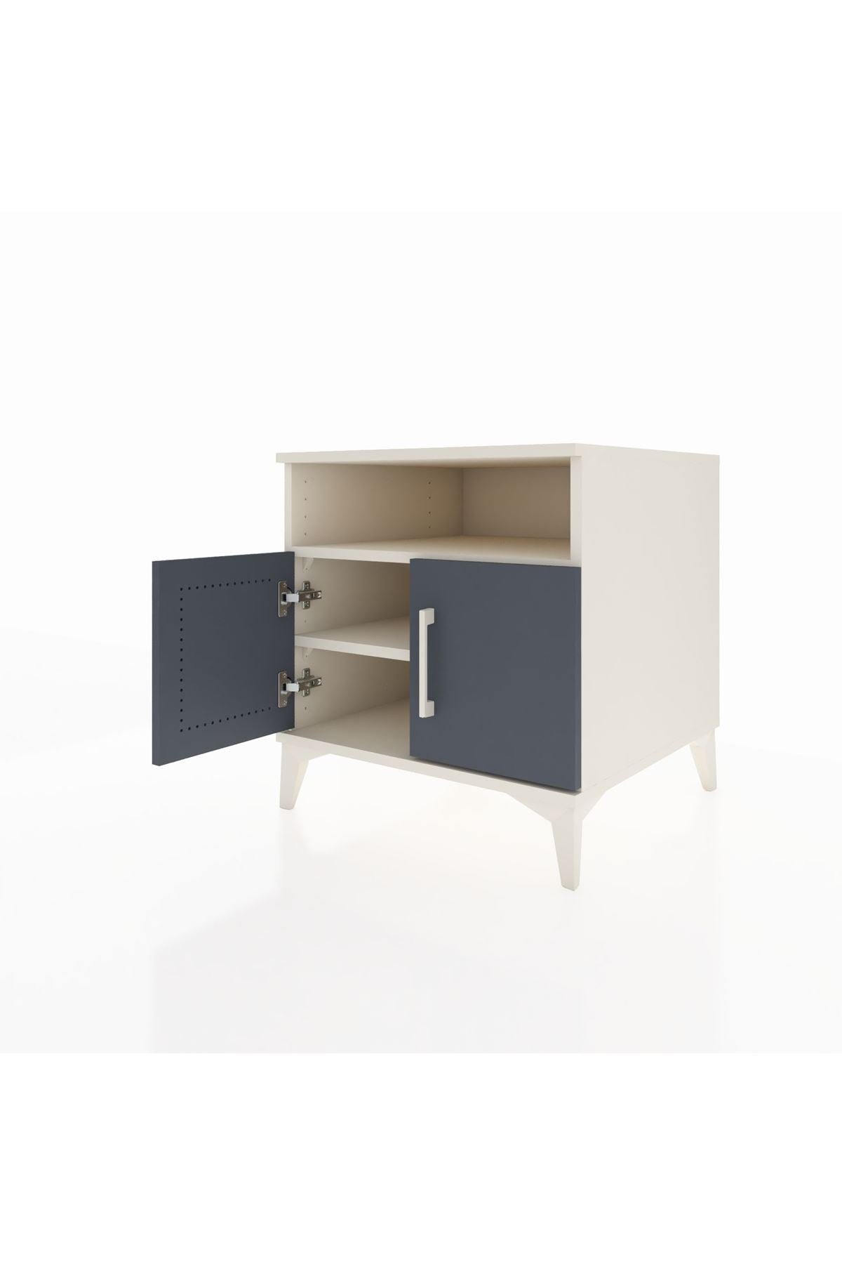 Kronos Komodin 2 Raflı 2 Kapaklı 60x59x64 - S78M009V2C