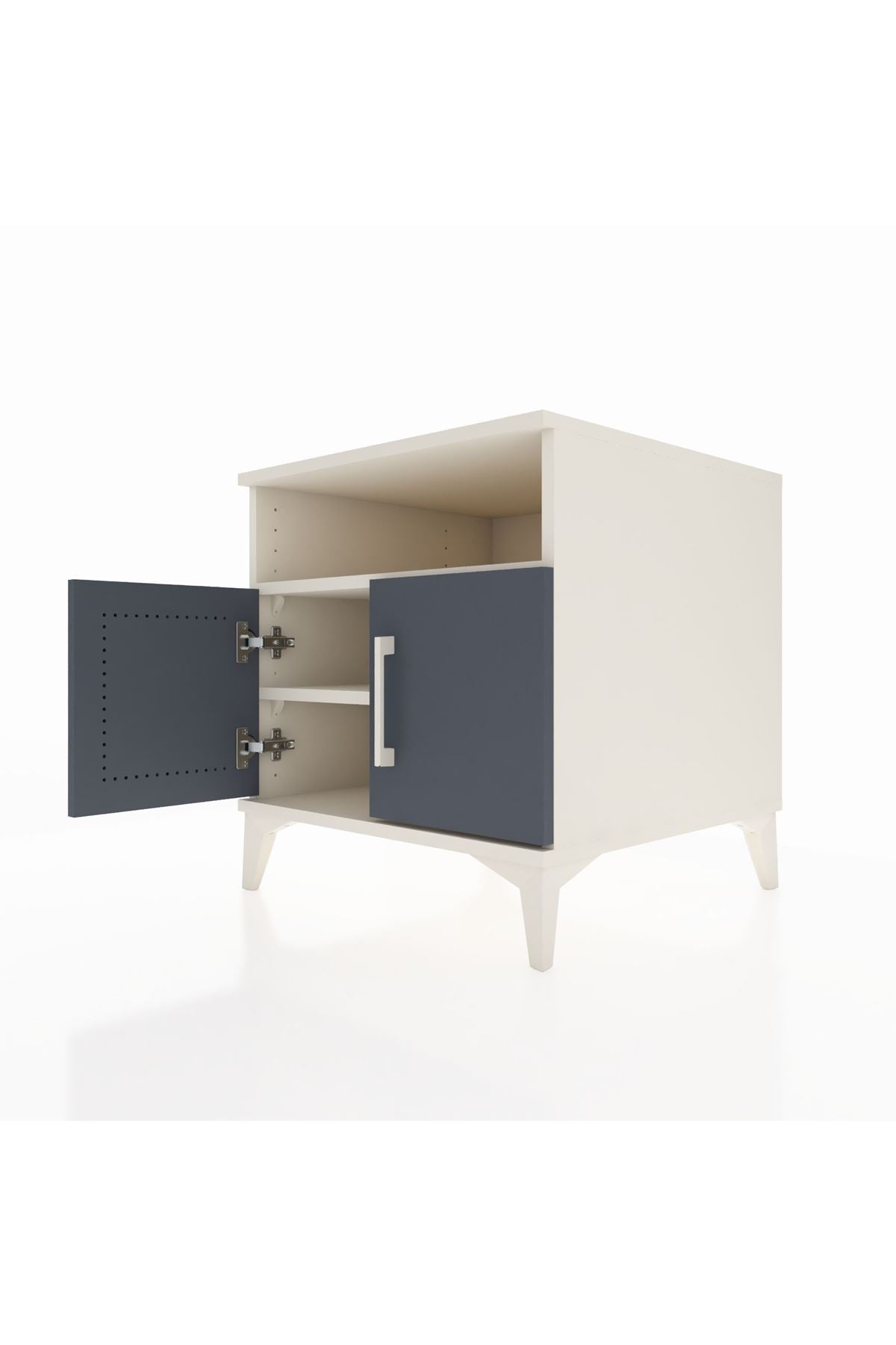 Kronos Komodin 2 Raflı 2 Kapaklı 60x59x64 - S78M009V2C