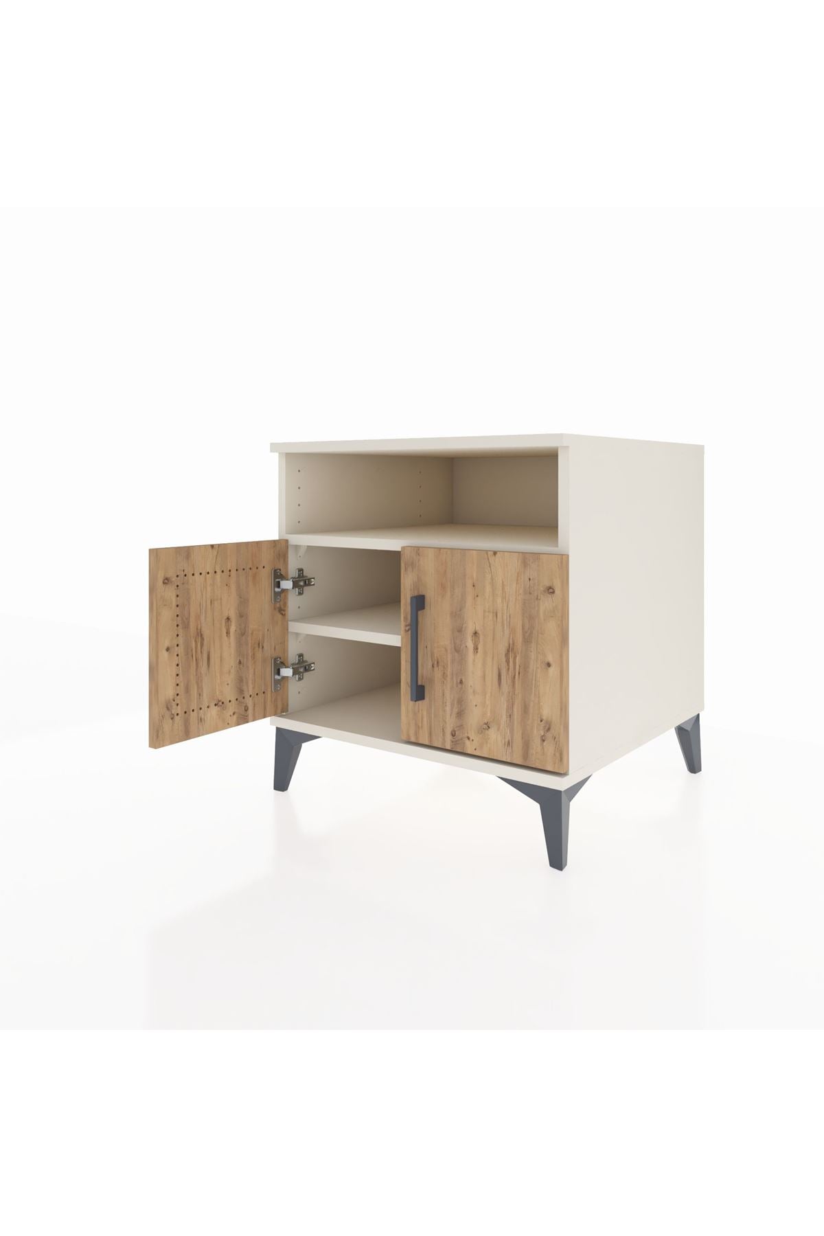 Kronos Komodin 2 Raflı 2 Kapaklı 60x59x64 - S78M009V3C