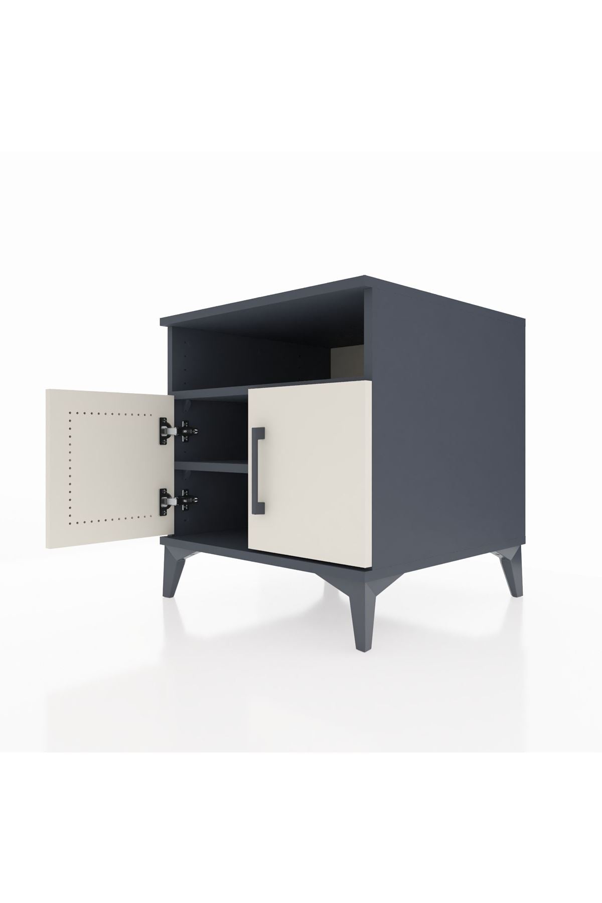 Kronos Komodin 2 Raflı 2 Kapaklı 60x59x64 - S78M009V4C